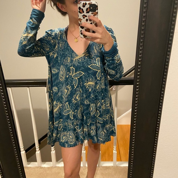 NWT Free People Hello Lover Dusty Indigo dress - Picture 2 of 7